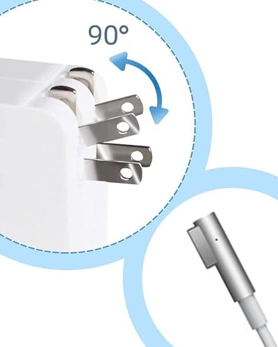 60W Charger for MacBook Pro Magnetic 1 L-Tip Before Mid-2012 MacBook Series | Mag 1 Laptop Charger Compatible with MacBook Pro 13", Late 2009-Mid 2012, A1278 A1342 A1344 A1330 A1181 A1184 A1185