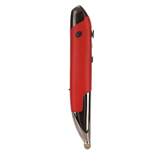 Yinhing Pen Rechargeable Portable Optical Mode for PC Laptop Luminous Silent Handheld Small Design (Red) - color: Red