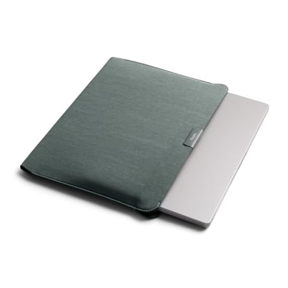 Bellroy Laptop Sleeve (Fits 14 Inch Laptop or MacBook, Slim Protective Case with Magnetic Closure) - Everglade - color: Everglade