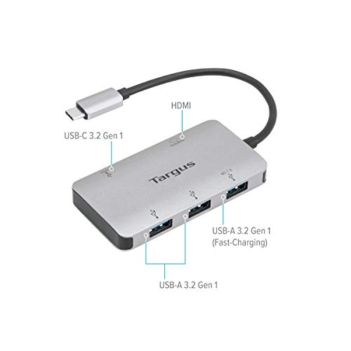 Targus USB C MP SV HDMI Adaptr Silver - style: USB-C Multi-Port Single Video 4K HDMI Adapter