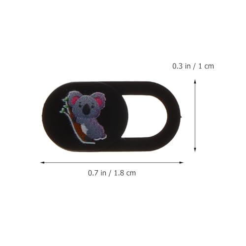 DOITOOL 3pcs Laptop Webcam Privacy Covers with Koala Pattern, Ultra-Thin Sliding Camera Lens Caps for Computers, Tablets, and Smartphones, Anti-Peeping Security Protectors