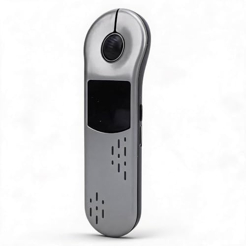 Pomya 2.4G Wireless Bluetooth Air Mouse Presenter Remote, Rechargeable Presentation Clicker with Touchpad for PC Laptop, Plug and Play, 10m Connection Range (Gray) - color: Gray