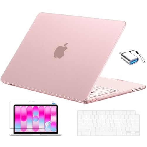 EooCoo for MacBook Neo Case 13 inch 2026, Scratch Resistant, Matte Blush | 4 in 1 Kit, Durable, Easy Snap-On, Stays New, Model A3404 (A18 Pro Chip) - color: Matte Blush