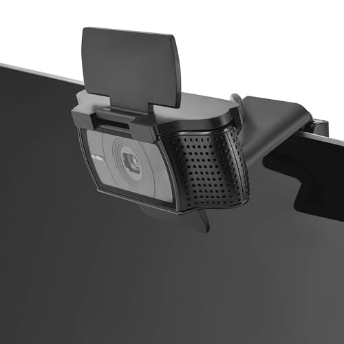 CloudValley Webcam Cover for Logitech C920x / C920 / C922x / C922 / C930e | C920x HD Pro Web Cam Compatible, Camera Cover Protects Lens & Security, Protect Your Visual Privacy, Black