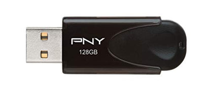 PNY 128GB Attaché 4 USB 2.0 Flash Drive, Black (Pack of 2) - size: 128GB (Pack of 2)
