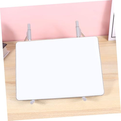 STOBOK Foldable Aluminum Laptop Stand Adjustable Ergonomic Riser for Desk Portable Notebook Holder for Home and Travel Lightweight and Compact Design
