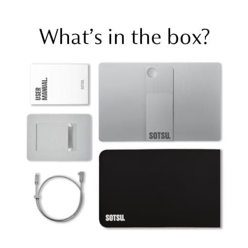 SOTSU FlipAction Pro 16" Gen2 2.5K Premium Portable Monitor | Metallic Gray | 2560x1600 | 120Hz | 100% DCI-P3 | 400 Nits | Pivot Rotate | Full Metal CNC | Works with Mac & Windows - color: Metallic Gray