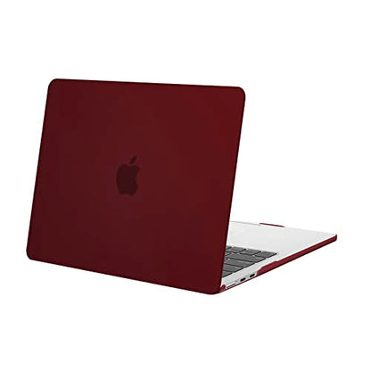 MOSISO Compatible with MacBook Air 13 inch Case M5 2026 M4 M3 M2 2025-2022 | A3449 A3240 A3113 A2681, Scratches-Resistant Protective Hard Shell for MacBook Air 13.6 inch Case, Burgundy - color: Burgundy