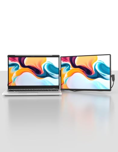 Dopesplay Laptop Screen Extender, 14" FHD 1200P IPS External Portable Monitor for Laptop, Plug & Play Dual Screen Monitor for 14"-17" Laptops, Compatible with Mac, Wins, Chrome, Android, Dex - size: 14.1