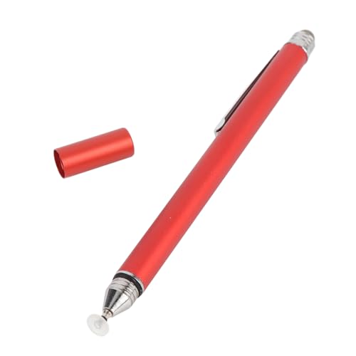 Dioche Capacitive Stylus Pen 2 in 1 Stylus Pen - High Sensitivity Double End Capacitive with Two Tips for Touch Screen & Digital Calendar - Dark Blue (Red) - color: Red