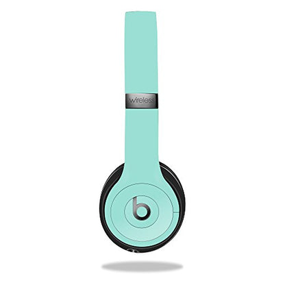 MightySkins Skin Compatible with Beats by Dr. Dre Solo 3 Wireless - Solid Seafoam | Protective, Durable, and Unique Vinyl Decal wrap Cover | Easy to Apply, Remove, and Change Styles | Made in The USA - color: Seafoam