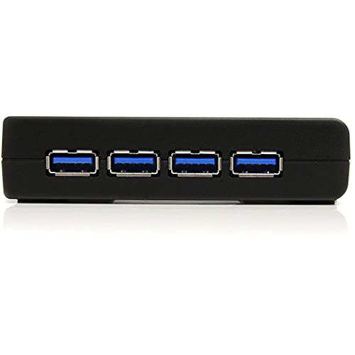 StarTech 4-Port USB-A Hub, 5Gbps, Power Adapter Included (ST4300USB3) | 900mA per port with adapter, Bus or self-powered, Plug-and-play, No drivers, Any operating system - size: 4 Ports, style: 4 x USB-A