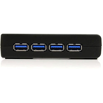 StarTech 4-Port USB-A Hub, 5Gbps, Power Adapter Included (ST4300USB3) | 900mA per port with adapter, Bus or self-powered, Plug-and-play, No drivers, Any operating system - size: 4 Ports, style: 4 x USB-A