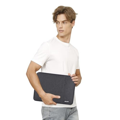 MOSISO Laptop Case 12.3 inch, 11-11.6 inch Laptop Sleeve Bag with Pocket | Compatible with MacBook Air 11.6, Acer HP Dell Lenovo Samsung, Surface Pro, Polyester Vertical Computer Bag, Space Gray - color: Space Gray, size: 12.3 inch
