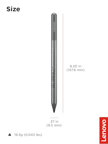 Lenovo USI Pen 2 Magnetic for Chrome OS, Precision Tilt Feature Stylus Pencil, AAAA Battery, USI 2.0 Compatibility, Perfect for Students, Professionals, and Creatives, Storm Grey - style: USI 2 Magnetic