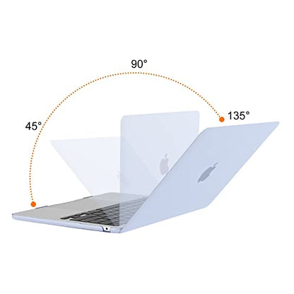 MOSISO Compatible with MacBook Air 13 inch Case M5 2026 M4 M3 M2 2025-2022 | A3449 A3240 A3113 A2681, Scratches-Resistant Protective Hard Shell for MacBook Air 13.6 inch Case, Pastel Blue - color: Pastel Blue