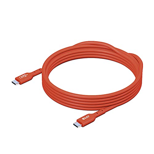 Club 3D CAC-1515 USB2 Type C to Type C Certified Bi-Directional Cable with 240W Charging, 480Mb Data Transmission EPR 4m -13.13ft - size: 4m -13.13ft