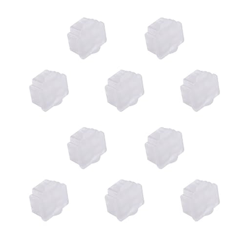 10 PCS RJ11 Port Anti-dust Plugs, Silicone Covers Caps Stoppers, Port Protector for End Computer Digital Socket Printer, 0.37 x 0.3 (LxW) - size: RJ11/Transparent/10 PCS