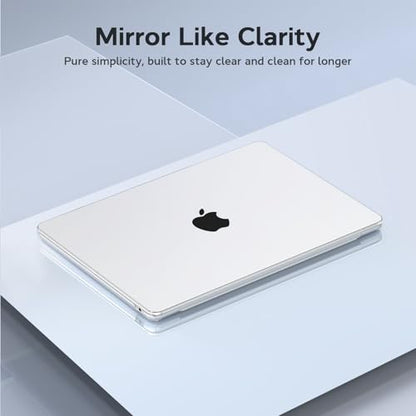 B BELK Compatible with MacBook Air 13 inch Case 2010-2017 Model A1466 A1369 | Clear Plastic Laptop Hard Shell for Old MacBook Air 13.3 inch Case with Keyboard Cover & Screen Protector, Transparent - color: Clear