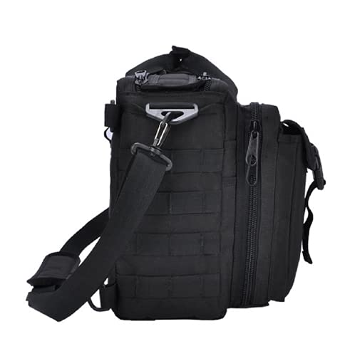 Jaegvida Tactical Briefcases for Men Laptop Bag 14/15.6 Inch Messenger Bag Tablet Shoulder Carrying Case for 14'' and 15.6" - color: Classical Black