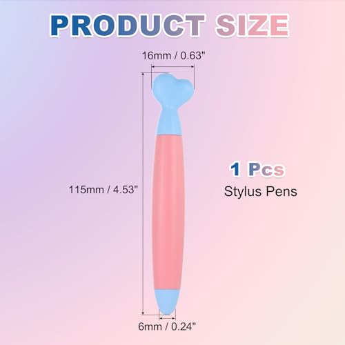 PATIKIL Crayon Stylus Pens for Touch Screen, High Sensitivity Universal Pen Capacitive Digital Pens Touchscreen Stylus for Phone Tablets Laptop Touch Screen Devices, Light Pink - color: Light Pink