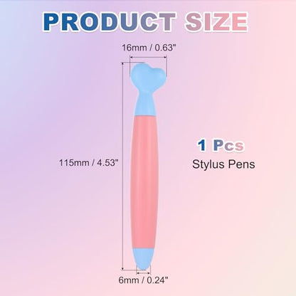 PATIKIL Crayon Stylus Pens for Touch Screen, High Sensitivity Universal Pen Capacitive Digital Pens Touchscreen Stylus for Phone Tablets Laptop Touch Screen Devices, Light Pink - color: Light Pink