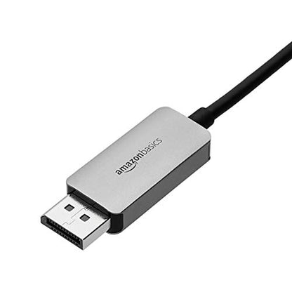 Amazon Basics Aluminum Uni-Directional USB-C (Source) to DisplayPort (Display) Cable - 3-Foot - size: 3-Foot