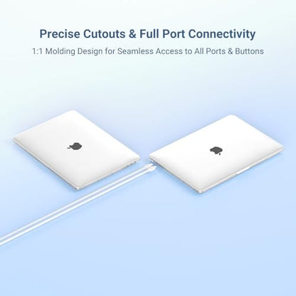 MOSISO Compatible with MacBook Pro 13 inch Case M2 M1, Frost | Plastic Hard Shell Case Cover 2026-2016A2338 A2251 A2289 A2159 A1989 A1708 A1706 with/without Touch Bar - color: Frost