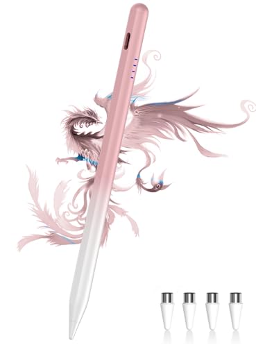 Stylus Pen for Android Tablet/Phone Fast Charge Stylus Pen for iPhone Magnetic Active Pencil Compatible with Samsung A9+/A11+, Switch and Other Smartphone and Tablet Devices-Gradient Pink - color: Gradient Pink