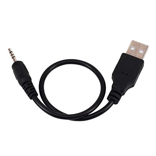 USB to 2.5mm Charger Cord, [2 Pack] 0.2m 2.5mm Male Jack Plug to USB 2.0 Male Data Extender Aux Audio Charging Cable Adapter (USB to 2.5mm) - color: USB to 2.5mm