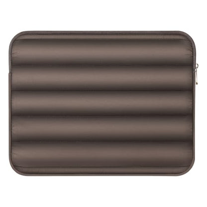 MoKo 13-14 Inch Puffy Laptop Sleeve Bag Padded Protective Carrying Case | Laptop Carrying Case Fits Mac Neo A18 Pro, Mac Pro M5 14-inch, Mac Air 13.6/13.3-inch and iPad Pro 12.9/13-inch, Coffee - color: Coffee, style: 13.3 - 14 Inches
