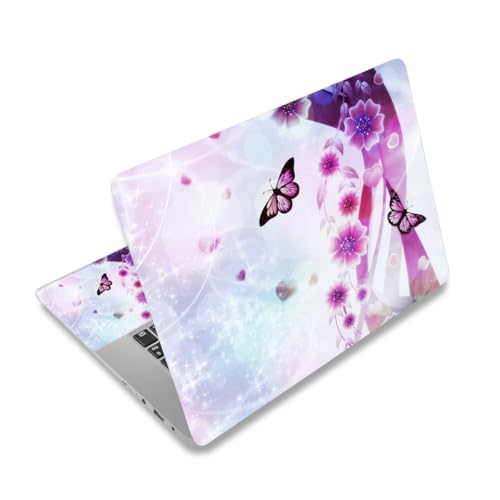 Laptop Skin Sticker Decal 12 .1 13 13.3 14 15 15.4 15.6 inch Personalized Universal Notebook Vinyl Skin Stickers Cover Art Decal Computer Protector (Butterflies) - color: Butterflies