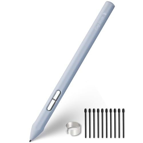 SY05 EMR Stylus Pen for Kindle Scribe & Remarkable 2, Gray | Battery-free EMR stylus with eraser, 4096 pressure levels, palm rejection and 10 replacement tips. - color: Gray