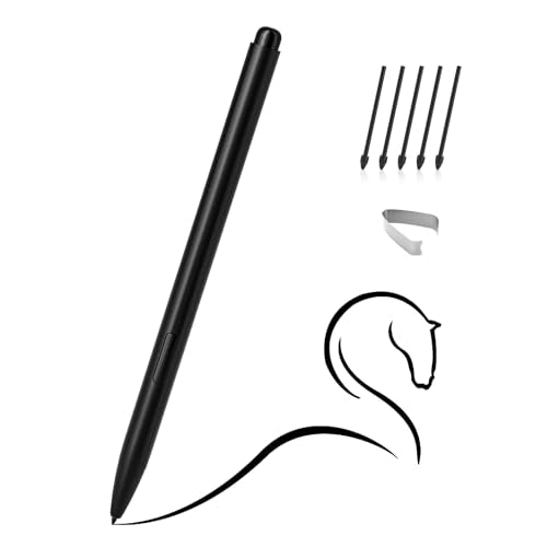 Ciscle Magnetic EMR Stylus Compatible with Remarkable 2, Replacement Digital Pen with Eraser, 4096 Pressure Levels, Palm Rejection, Tilt Support, for Remarkable/Samsung/Wacom/Onyx EMR Devices-5 Tips - style: Black Pen with 5 Tips