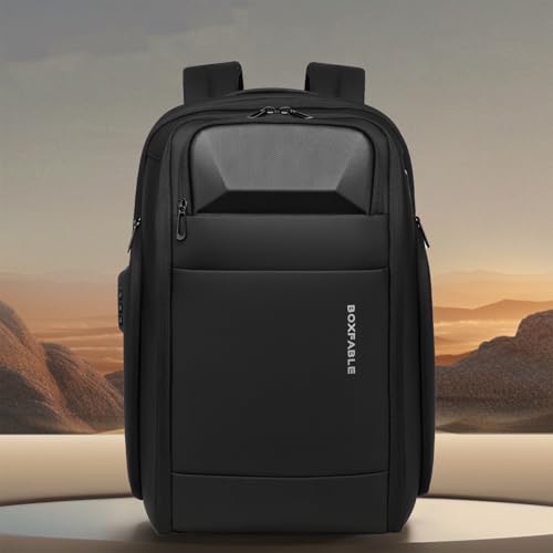Travel Business Anti Theft Backpack for Men Fits 17.3" Laptop | Water Resistant, USB Charging Port, Lightweight, Large Work Computer Bag, Carry on Tech Backpack, Gift for Office Men