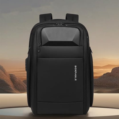 Travel Business Anti Theft Backpack for Men Fits 17.3" Laptop | Water Resistant, USB Charging Port, Lightweight, Large Work Computer Bag, Carry on Tech Backpack, Gift for Office Men