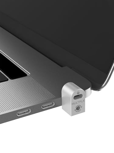 Laptop Lock Adapter for Security Lock | Adds Security Slot To Any Laptop inc MacBook | Use With Standard T-Shaped Bar Cable Locks | No Adhesive Needed