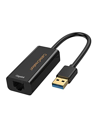 CableCreation USB 3.0 Gigabit Adapter 2-Pack, USB to RJ45 Network Adapter | Supporting 10/100/1000 Mbps Compatible with Nintendo Switch, Windows, Mac, macOS, Linux, Black - size: 2Pack