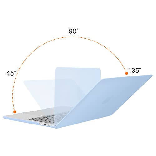 MOSISO Compatible with MacBook Pro 13 inch Case M2 M1, Airy Blue | Plastic Hard Shell Case Cover 2026-2016A2338 A2251 A2289 A2159 A1989 A1708 A1706 with/without Touch Bar - color: Airy Blue