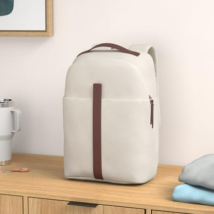 Samsonite Virtuosa Carry-On Travel Backpack with Padded Laptop Sleeve, Off White - color: Off-white