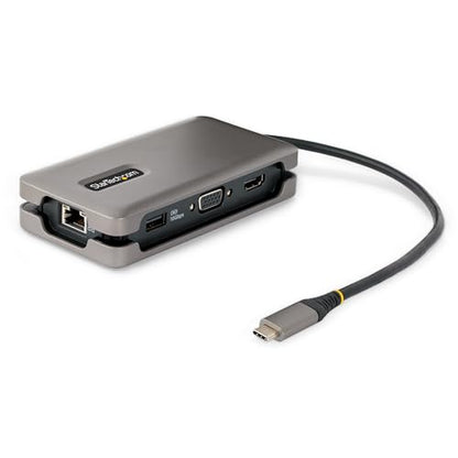 StarTech.com USB-C Docking Station for MacBook Pro M1 M2 M3 M4 and Windows, 4K 60Hz HDMI or 1080p VGA Video, USB 10Gbps Hub, 100W Laptop Charging, GbE, 1ft/30cm Cable - size: single HDMI or VGA, style: 2 x USB-A | 1 x USB-C