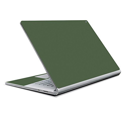 Mightyskins Skin Compatible With Microsoft Surface Book 2 13" (2017) - Solid Olive | Protective, Durable, And Unique Vinyl Decal Wrap Cover | Easy To Apply, Remove, And Change Styles | Made In The Usa - color: Olive