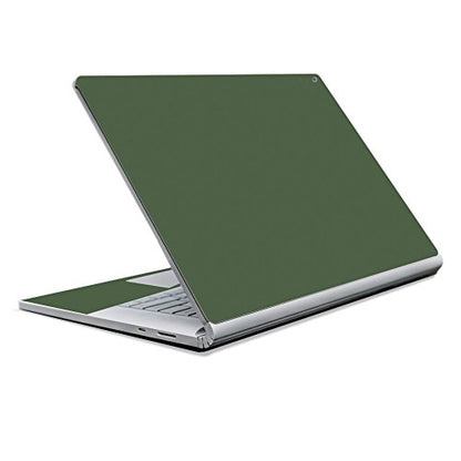 Mightyskins Skin Compatible With Microsoft Surface Book 2 13" (2017) - Solid Olive | Protective, Durable, And Unique Vinyl Decal Wrap Cover | Easy To Apply, Remove, And Change Styles | Made In The Usa - color: Olive