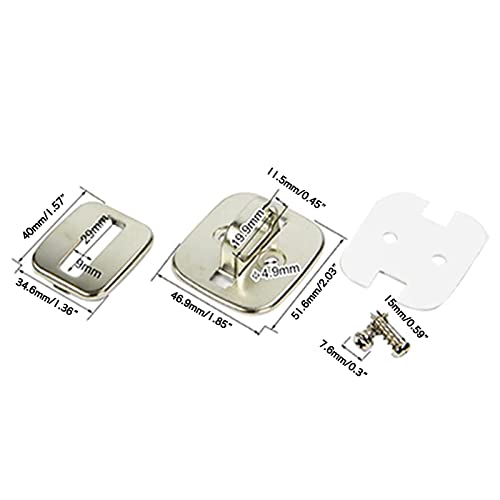 Security Base Plate for Cable Locks Metal Notebook Computer Fixing Base Square Fixed Board with Hole for Laptop Computer Fixing Metal