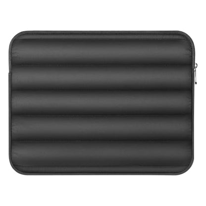 MoKo 13-14 Inch Puffy Laptop Sleeve Bag Padded Protective Carrying Case | Laptop Carrying Case Fits Mac Neo A18 Pro, Mac Pro M5 14-inch, Mac Air 13.6/13.3-inch and iPad Pro 12.9/13-inch, Black - color: Black, style: 13.3 - 14 Inches