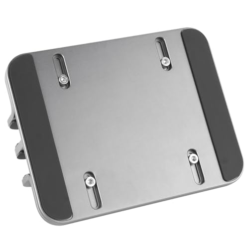 VANZACK Dual-Slot Aluminum Alloy Vertical Laptop Stand and Tablet Holder, Vertical Support Base for Desk, Compatible with Laptops and Tablets, Cooling and Space-Saving Design for Office