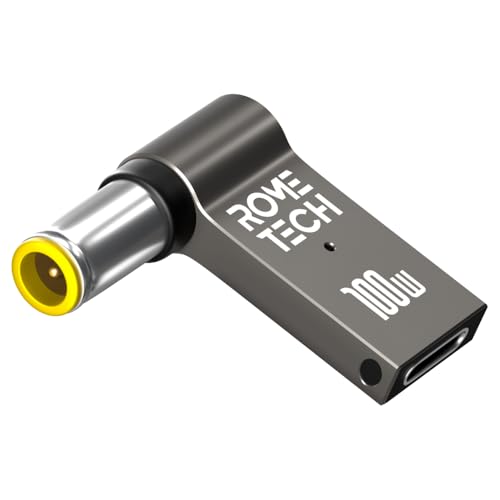 USB C to DC Adapter, Type C to DC with Built-in PD and E-Mark Smart Chip Universal, Input 20V ⎓ 4.5A, with 7.9×5.5 mm Plug, USB C to Laptop Charger (1)