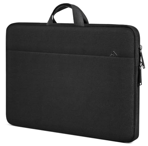 Portable Monitor Sleeve 23.8 24 Inch, Padded Protective Shockproof Carrying Case Bag for Most 24 inch Portable Monitor(W/t Adjustable Stand) Display Cover with Handle Pocket - color: Black, size: 23.8-24 Inch