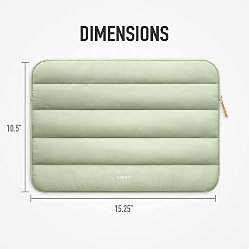 Puffer Laptop Sleeve with Zipper for 13 Inch Laptops