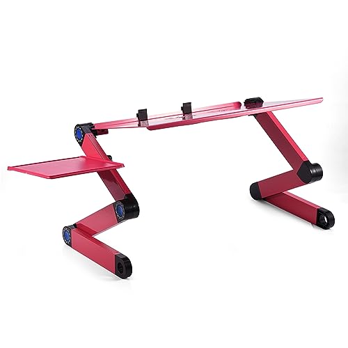 Greensen Laptop Stand，Cooling Fans Foldable | Adjustable height and angle with rotating joints,Two anti-slip buckles secure laptop,Aluminum alloy